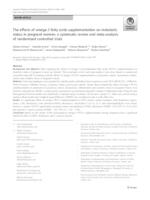 The effects of omega-3 fatty acids supplementation on metabolic status in pregnant women: a systematic review and meta-analysis of randomized controlled trials