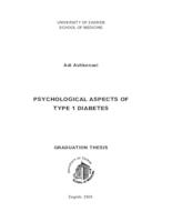 Psychological aspects of type 1 diabetes