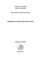 Neonatal ovarian cyst management