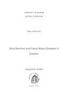 Early nutrition and future atopic diseases in children