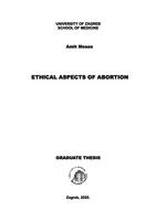 Ethical aspects of abortion