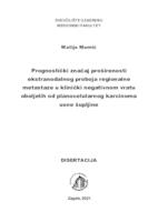 Prognostički značaj proširenosti ekstranodalnog proboja regionalne metastaze u klinički negativnom vratu oboljelih od planocelularnog karcinoma usne šupljine