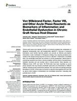 Von Willebrand Factor, Factor VIII, and Other Acute Phase Reactants as Biomarkers of Inflammation and Endothelial Dysfunction in Chronic Graft-Versus-Host Disease