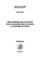 Utjecaj vježbanja joge na kvalitetu života i pokazatelje upale u bolesnika s reumatoidnim artritisom