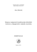 Ocjena valjanosti kombinacije kliničkih testova u dijagnostici ozljede meniska