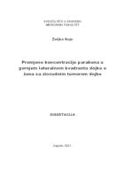 Promjene koncentracije parabena u gornjem lateralnom kvadrantu dojke u žena sa zloćudnim tumorom dojke