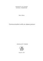 Communication with an obese person