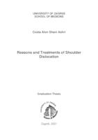 Reasons and treatments of shoulder dislocation