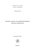 Genetic causes of combined pituitary hormone deficiency