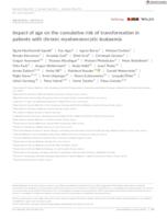 Impact of age on the cumulative risk of transformation in patients with chronic myelomonocytic leukaemia