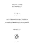 Uloga crijevne mikrobiote u alogeničnoj transplantaciji krvotvornih matičnih stanica