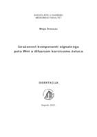 Izraženost komponenti signalnoga puta Wnt u difuznom karcinomu želuca