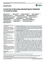 A novel class of fast‐acting antimalarial agents: Substituted 15‐membered azalides