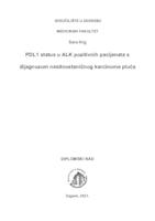 PDL1 status u ALK pozitivnih pacijenata s dijagnozom nesitnostaničnog karcinoma pluća
