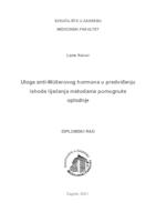 Uloga anti-Müllerovog hormona u predviđanju ishoda liječenja metodama pomognute oplodnje