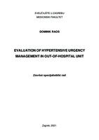 Evaluation of hypertensive urgency management in out-of-hospital unit