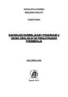 Suicidalno razmišljanje i ponašanje u osoba oboljelih od psihijatrijskih poremećaja