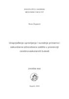 Unaprjeđenje upravljanja i suradnje primarne i sekundarne zdravstvene zaštite u prevenciji cerebrovaskularnih bolesti