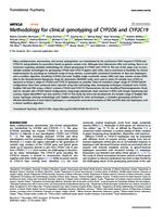 Methodology for clinical genotyping of CYP2D6 and CYP2C19