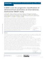 S-GRAS score for prognostic classification of adrenocortical carcinoma: an international, multicenter ENSAT study