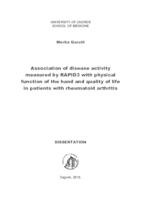 Association of disease activity measured by RAPID3 with physical function of the hand and quality of life in patients with rheumatoid arthritis