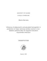 Influence of adiponectin and glycated hemoglobin in prediction of major adverse cardiac events in non-diabetic patients after ST-segment elevation myocardial infarction