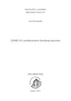 COVID-19 i profesionalno bavljenje sportom