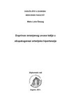 Doprinos smanjenog unosa kalija u etiopatogenezi arterijske hipertenzije