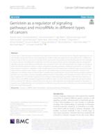 Genistein as a regulator of signaling pathways and microRNAs in different types of cancers