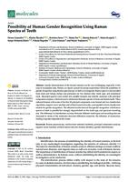 Possibility of Human Gender Recognition Using Raman Spectra of Teeth