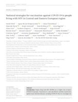 National strategies for vaccination against COVID‐19 in people living with HIV in Central and Eastern European region