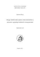 Uloga medicinske sestre instrumentarke u pripremi ugradnje koštanih transplatanata