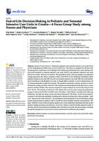 End-of-Life Decision-Making in Pediatric and Neonatal Intensive Care Units in Croatia—A Focus Group Study among Nurses and Physicians