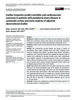 Cardiac troponins predict mortality and cardiovascular outcomes in patients with peripheral artery disease: A systematic review and meta‐analysis of adjusted observational studies