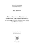 Glomerularna hiperfiltracija kao predkazatelj bubrežnoga oštećenja i povećanoga kardiovaskularnoga rizika u predhipertoničara