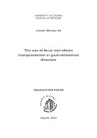 The use of fecal microbiota transplantation in gastrointestinal diseases