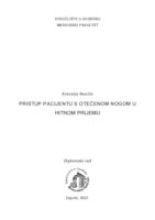 Pristup pacijentu s otečenom nogom u hitnom prijemu