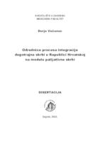 Odrednice procesa integracije dugotrajne skrbi u Republici Hrvatskoj na modelu palijativne skrbi