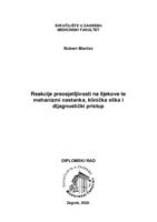 Reakcije preosjetljivosti na lijekove te mehanizmi nastanka, klinička slika i dijagnostički pristup