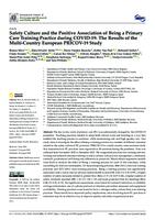 Safety Culture and the Positive Association of Being a Primary Care Training Practice during COVID-19: The Results of the Multi-Country European PRICOV-19 Study