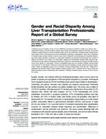 Gender and Racial Disparity Among Liver Transplantation Professionals: Report of a Global Survey
