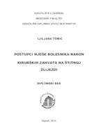 Postupci njege bolesnika nakon kirurških zahvata na štitnoj žlijezdi