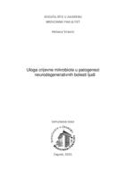 Uloga crijevne mikrobiote u patogenezi neurodegenerativnih bolesti ljudi