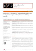 Prehabilitation of overweight and obese patients with dysglycemia awaiting bariatric surgery: Predicting the success of obesity treatment