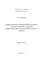 Uloga koštanih morfogenetskih proteina i srodnih molekula u procesu eksperimentalno izazvane fibroze jetre u štakora