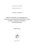 Odnos tumorske neoangiogeneze i vaskularnog endotelnog čimbenika rasta, te njihov značaj u bolesnika s neuroblastomom 