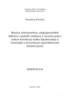 Razina eritropoetina, angiogenetskih faktora i upalnih citokina u sermu prije i nakon korekcije teške hipoksemije u bolesnika s kroničnom opstruktivnom bolesti pluća 