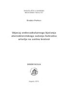 Utjecaj endovaskularnoga liječenja aterosklerotskoga suženja bubrežne arterije na aortnu krutost 