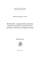 Morfološke i angiografske promjene periferne mrežnice u bolesnika sa senilnom makularnom degeneracijom 