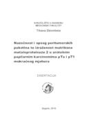 Nazočnost i opseg peritumorskih pukotina te izraženost matriksne metaloproteinaze 2 u urotelnim papilarnim karcinomima pTa i pT1 mokraćnog mjehura 